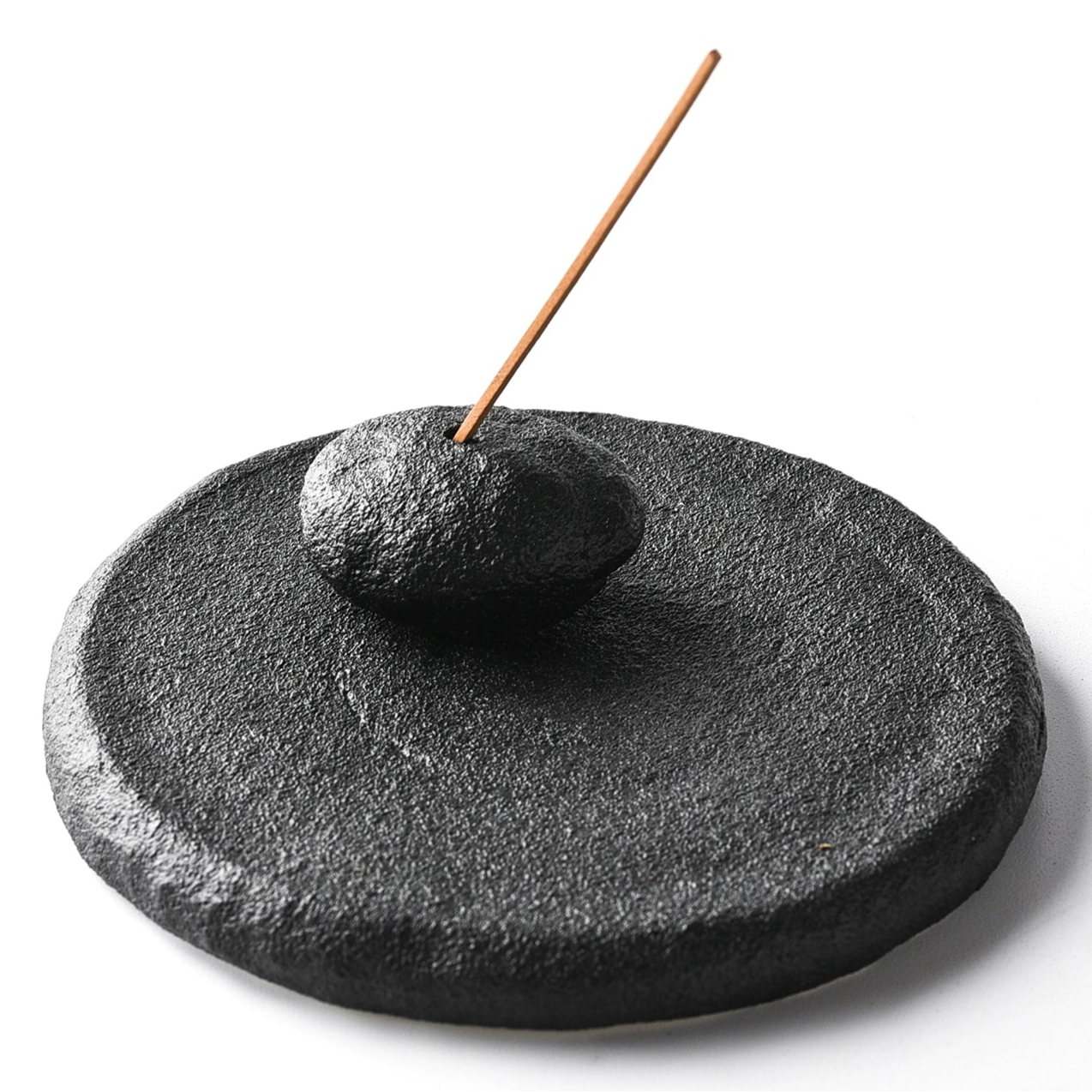 Sand-colored base + sand-colored incense holder - Momo's Time Swirl Ceramic Incense Holder