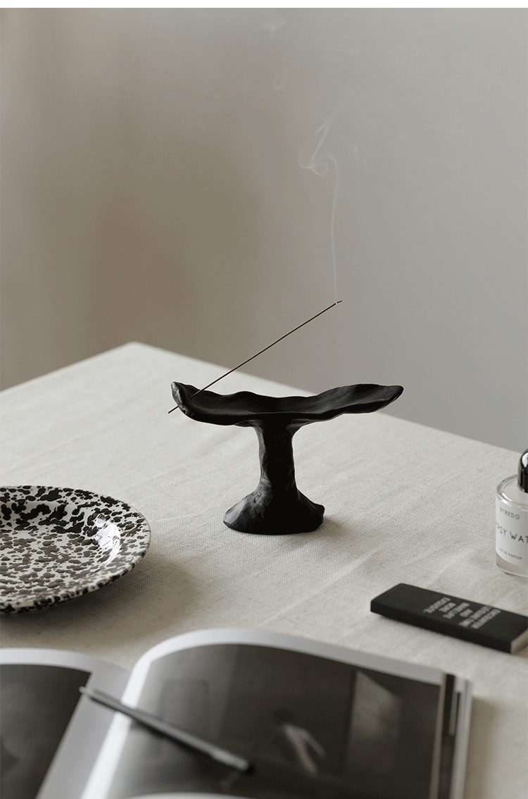 Black - Aura Irregular Resin Incense Holder