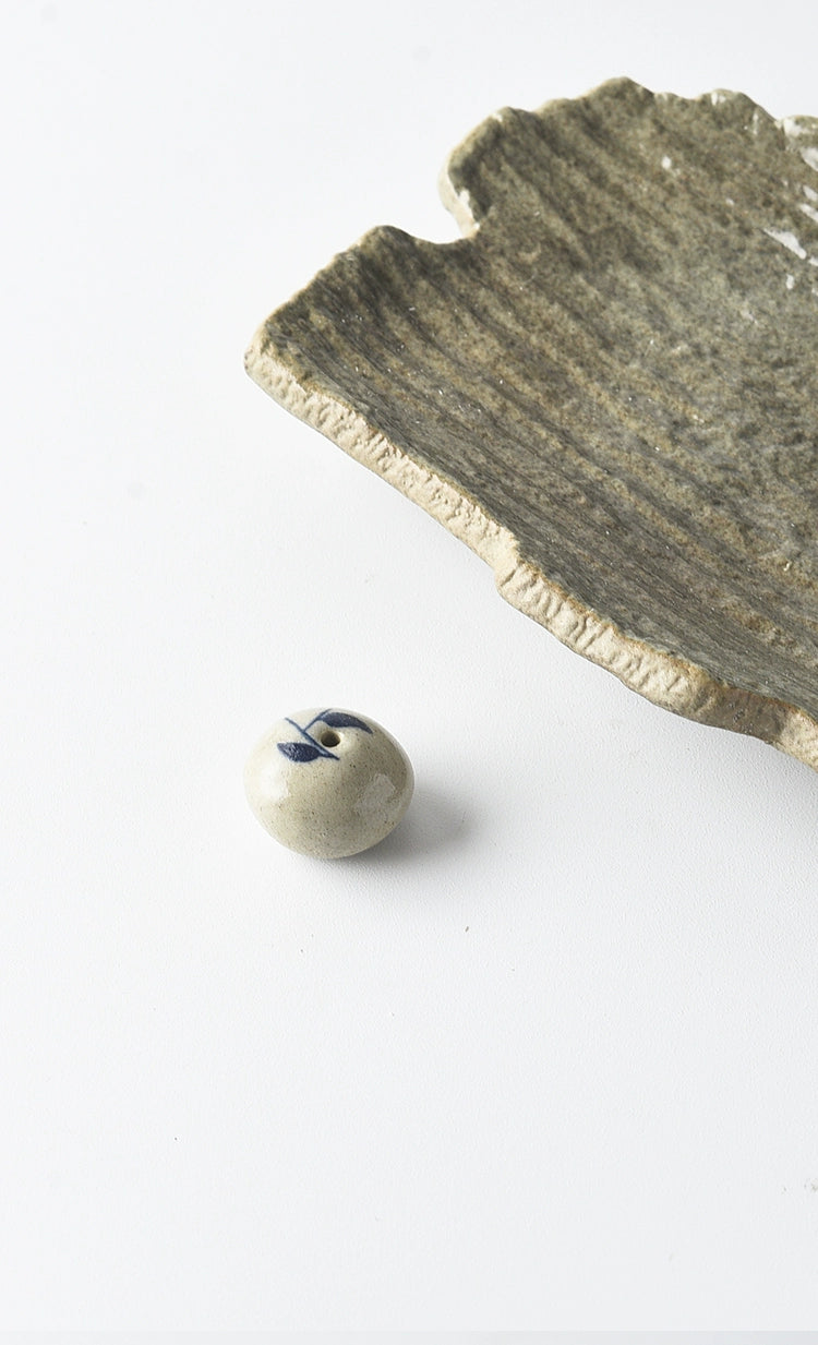 Bark Ceramic Incense Tray + Ceramic Incense Holder - Momo's Life Artisan Glaze Ceramic Incense Holder