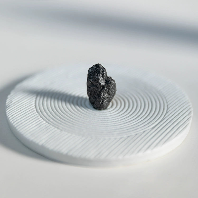 White Round Plate - Zhiguan Minimalist Zen Incense Holder