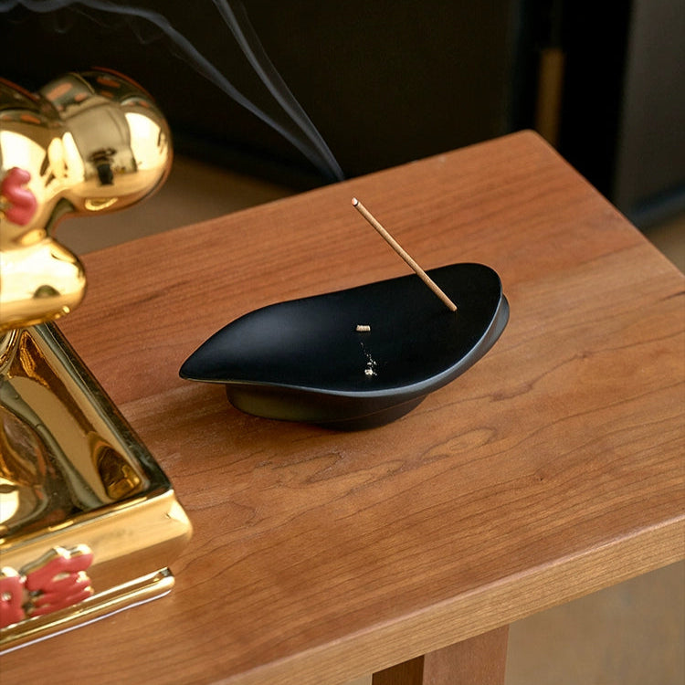 Leaf-shaped Incense Holder - MUSO LeafBoat Ash Catcher Incense Holder