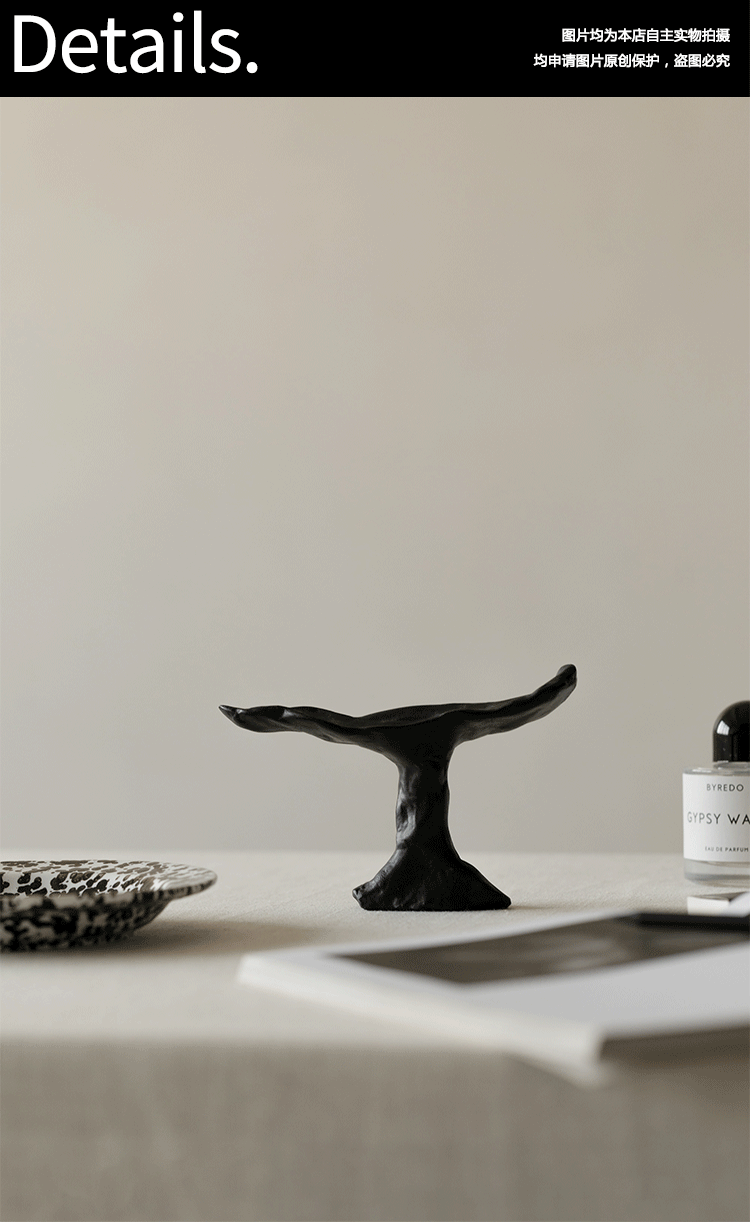 Black - Aura Irregular Resin Incense Holder