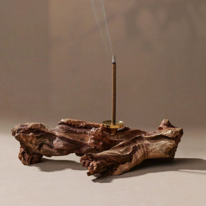 Driftwood Incense Holder [Random Shipping] - MUSO Natural Wood Alloy Incense Holder