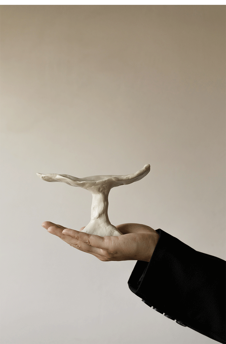 Sand color - Aura Irregular Resin Incense Holder