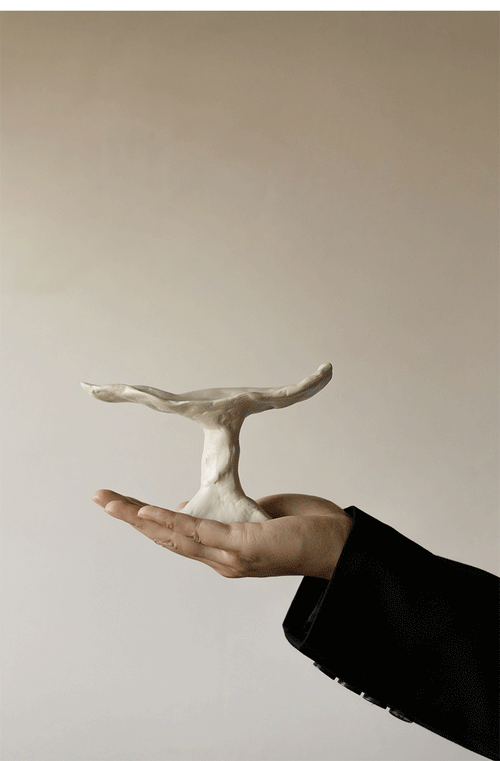 Sand color - Aura Irregular Resin Incense Holder