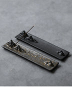 Zen Style Incense Holder (Gilded) - Muso Zen Aura Incense Holder