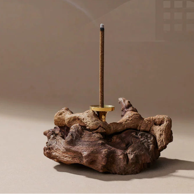 Driftwood Incense Holder [Random Shipping] - MUSO Natural Wood Alloy Incense Holder