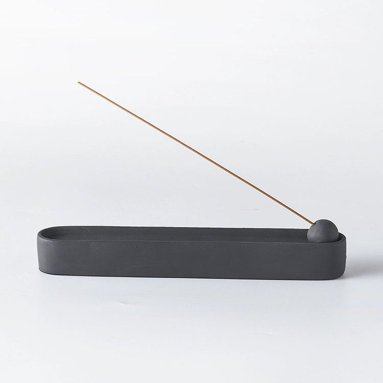 Black Rectangular - Momo's Life Handmade Concrete Incense Holder