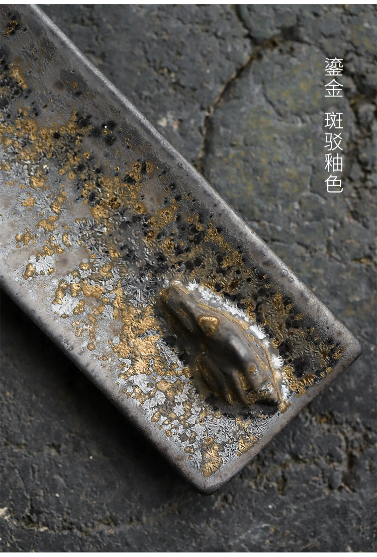 Zen Style Incense Holder (Gilded) - Muso Zen Aura Incense Holder