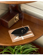 Leaf-shaped Incense Holder - MUSO LeafBoat Ash Catcher Incense Holder