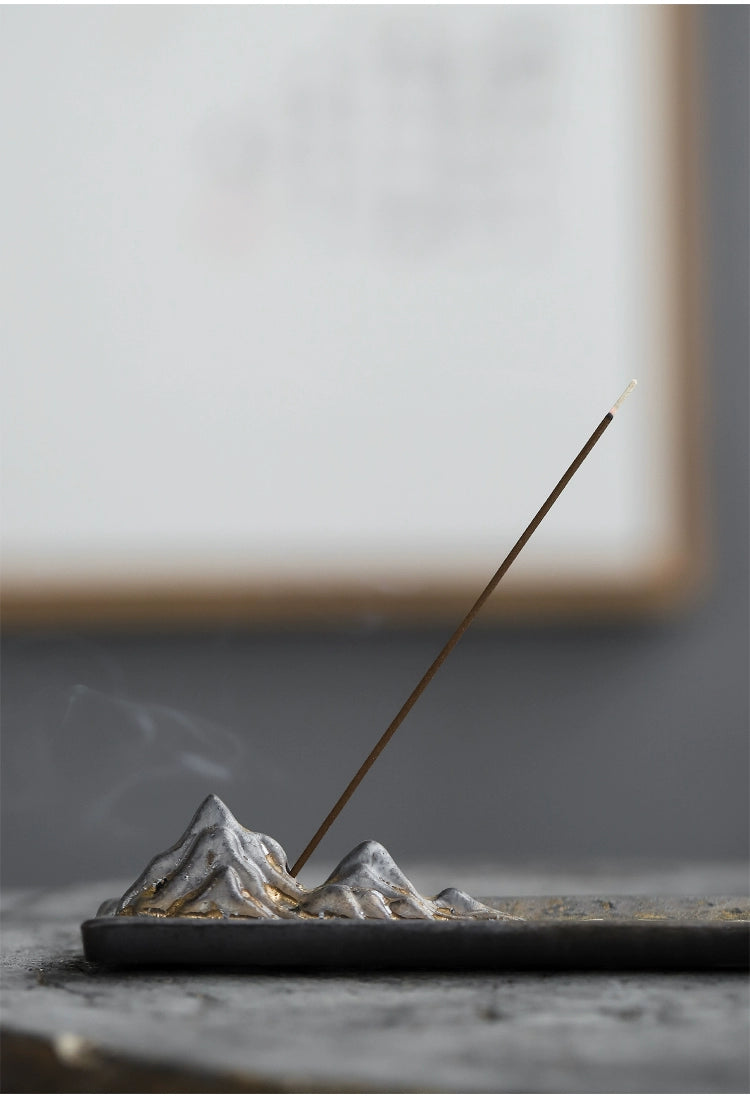 Zen Style Incense Holder (Gilded) - Muso Zen Aura Incense Holder