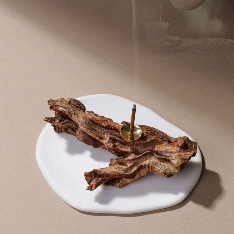 Driftwood Incense Holder [Random Shipping] - MUSO Natural Wood Alloy Incense Holder