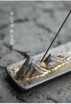 Zen Style Incense Holder (Gilded) - Muso Zen Aura Incense Holder