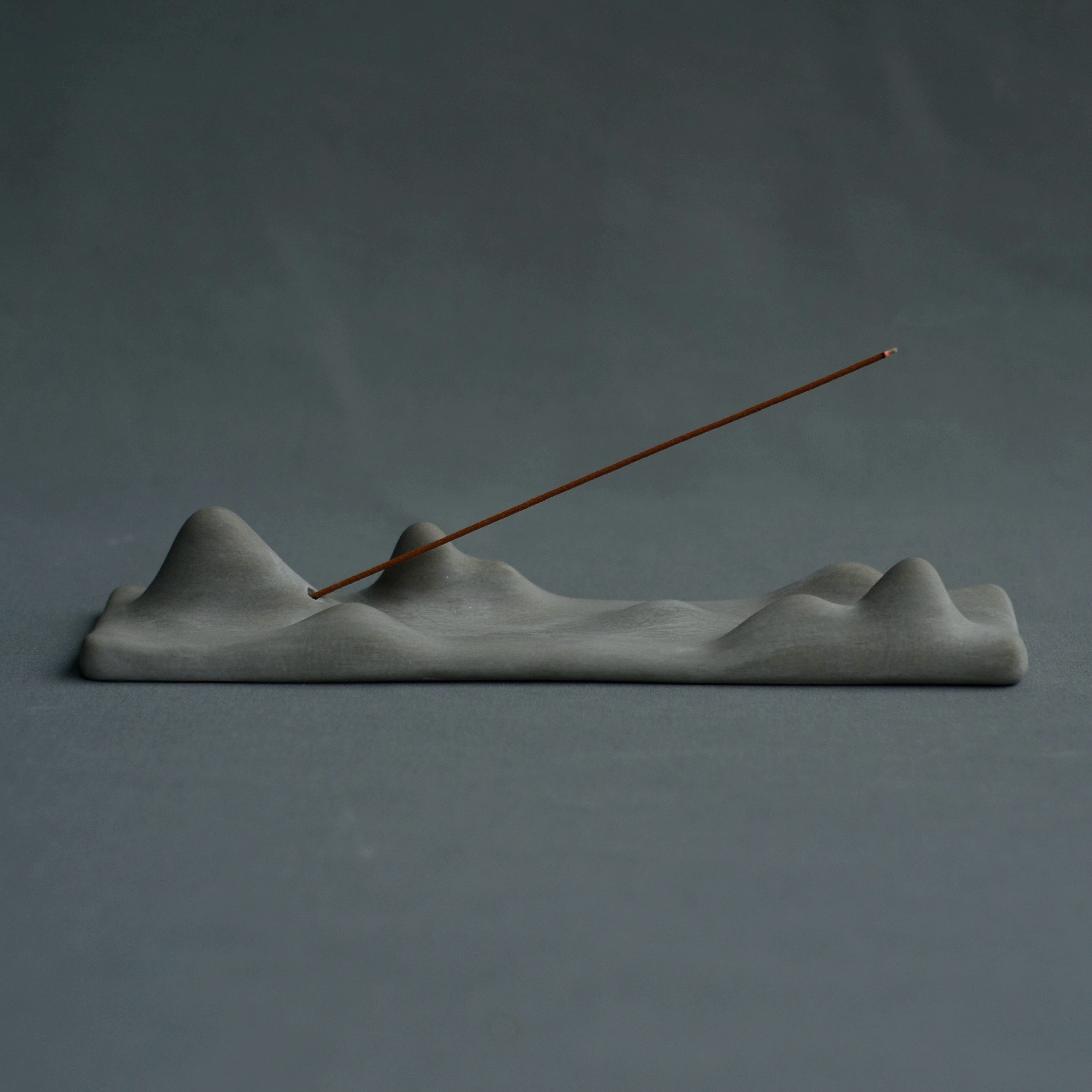 Gray - ASPDIN Zen Mountain Range Incense Holder