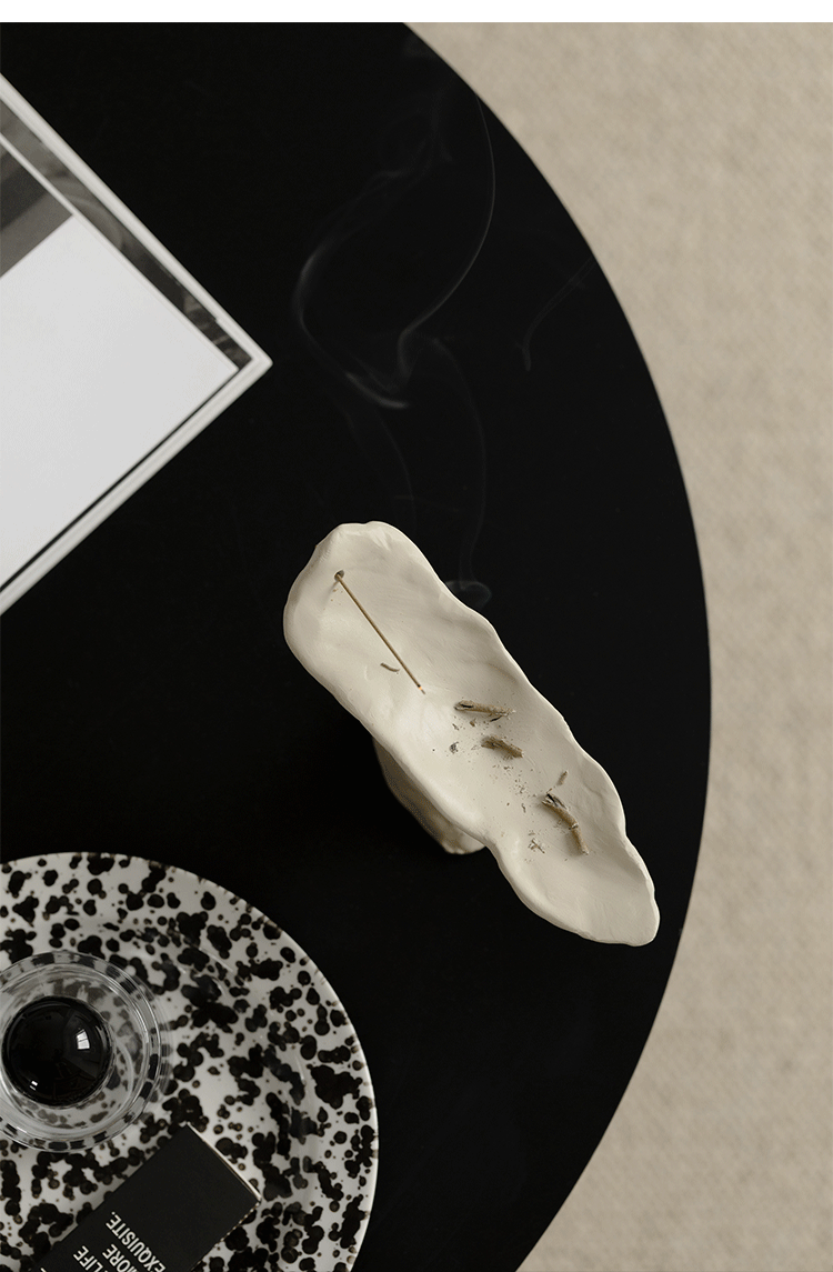 Sand color - Aura Irregular Resin Incense Holder