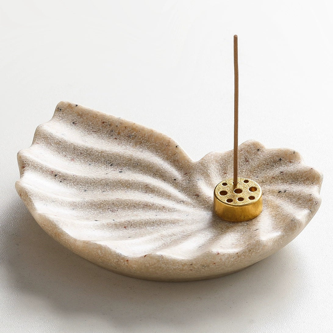 Conch Incense Holder + Nine-Hole Incense Burner - Muso Modern Artistry Incense Holder