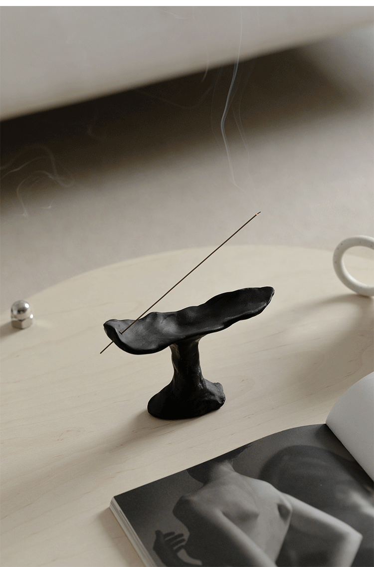 Black - Aura Irregular Resin Incense Holder
