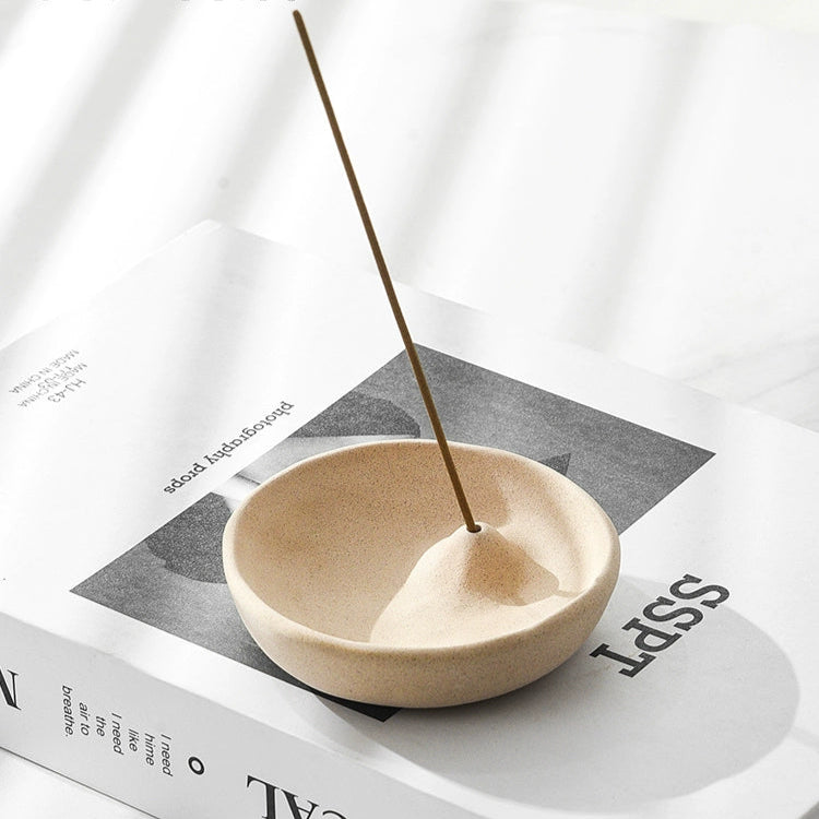 Brown Rough Ceramic Mini Incense Holder - Momo's Life Elegant Ceramic Incense Holder