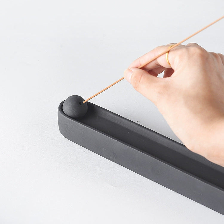 Black Rectangular - Momo's Life Handmade Concrete Incense Holder