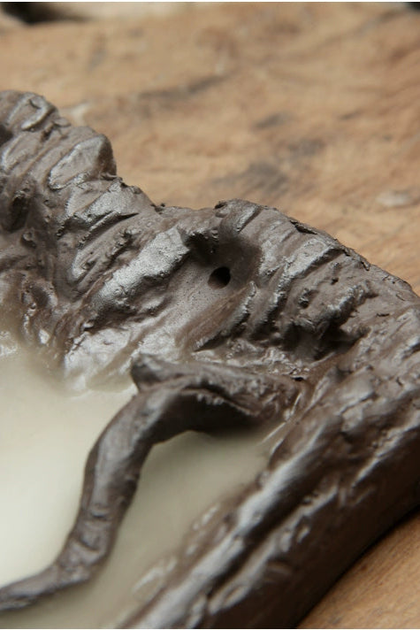 Cold River Snow Incense Burner (Includes 20 Reverse Flow Incense Cones) - MUSO Misty River Backflow Incense Holder
